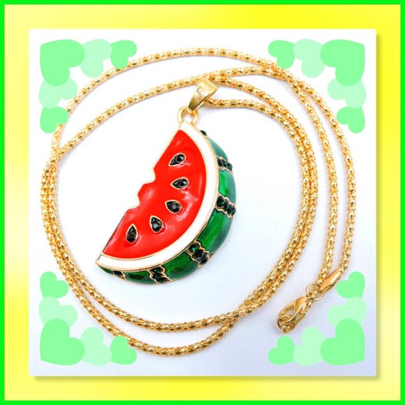Betsey Johnson Jewelry - 🍉 Betsey Johnson Watermelon Pendant Necklace🍉